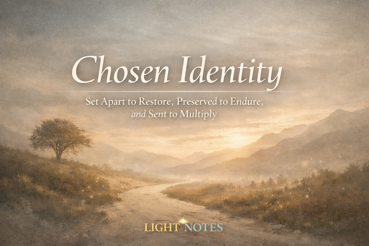 Chosen Identity: Set Apart to Restore, Preserved to Endure, and Sent to Multiply