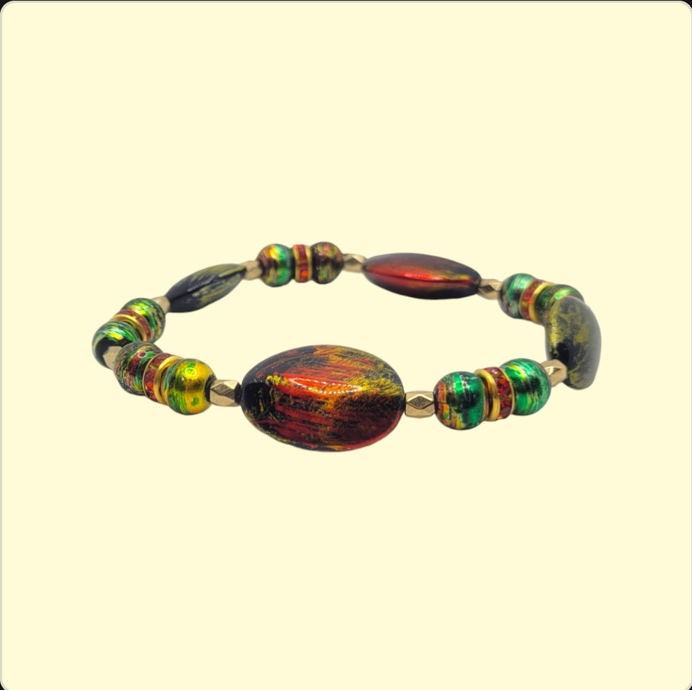 Christmas Beaded Bracelet
