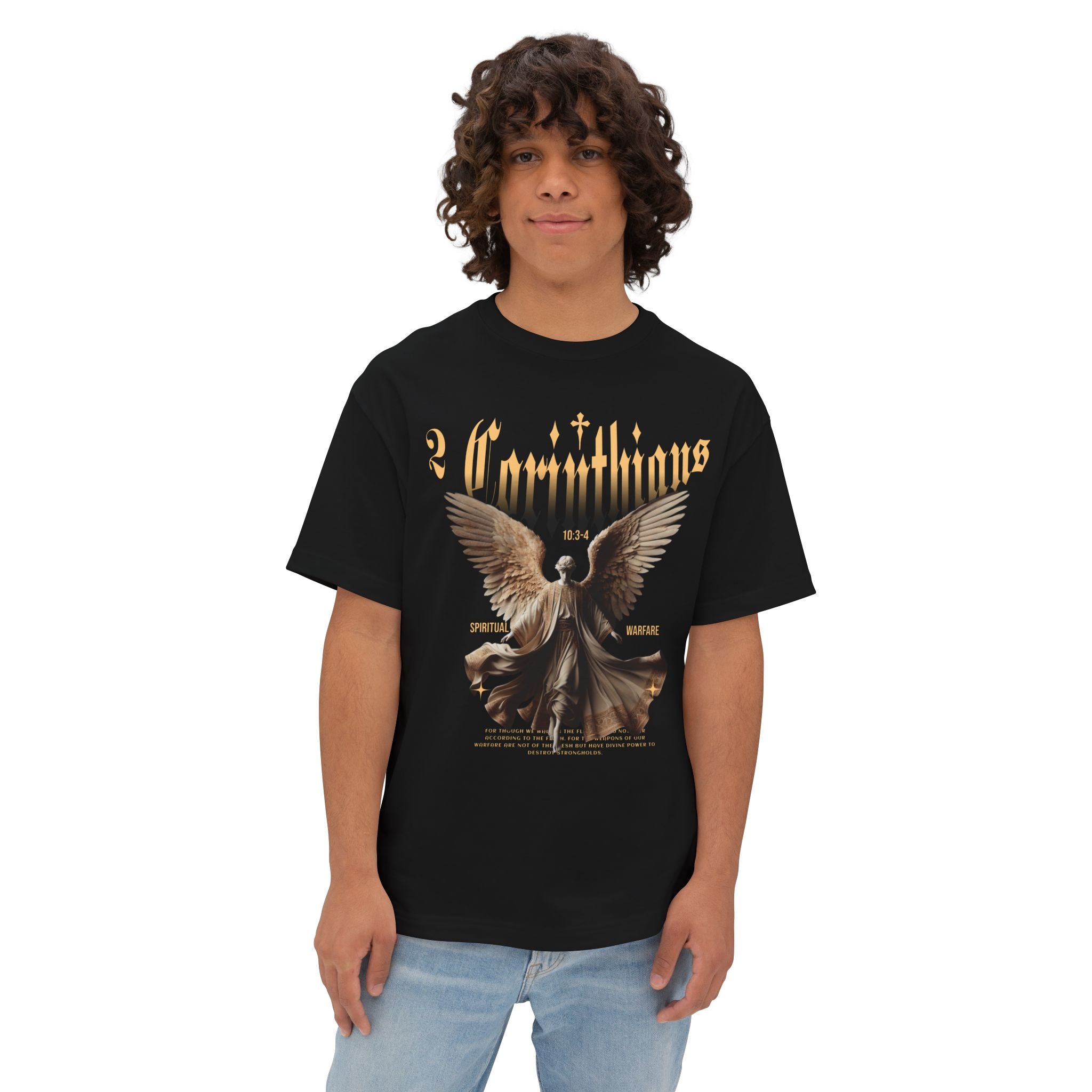 Spiritual Warfare Oversized Christian T-Shirt