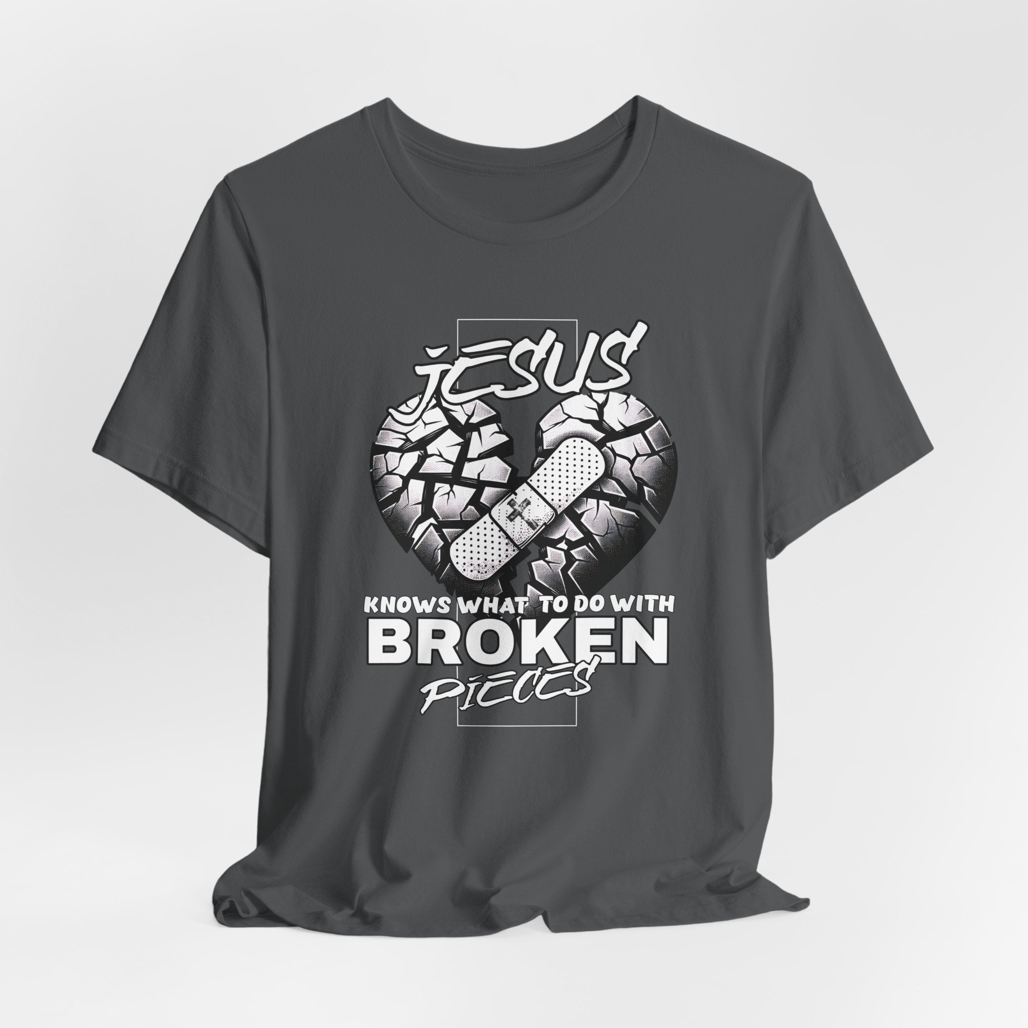 Jesus Broken Pieces Christian T-Shirt