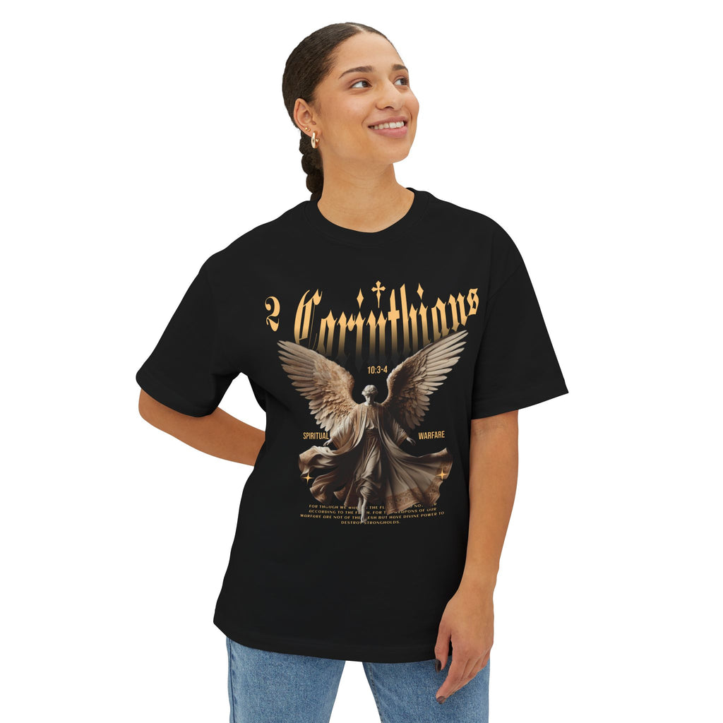 Spiritual Warfare Oversized Christian T-Shirt