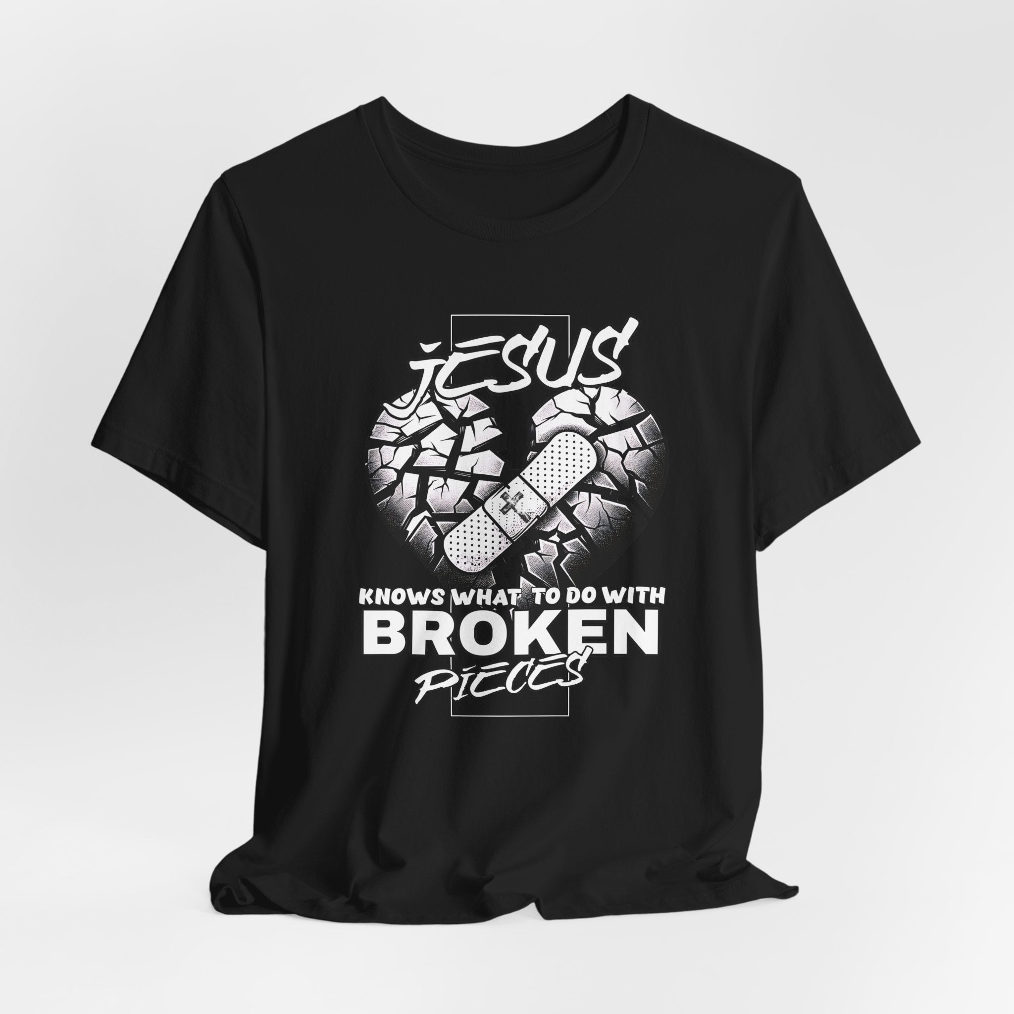 Jesus Broken Pieces Christian T-Shirt