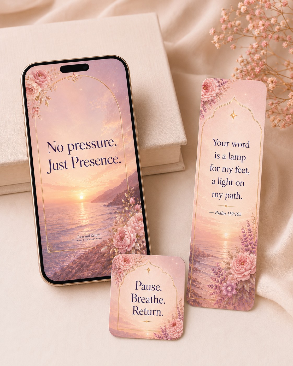 Rise and Return - Word Flow Breathing Devotional 7 Card Deck includes Free RENEWED E-book