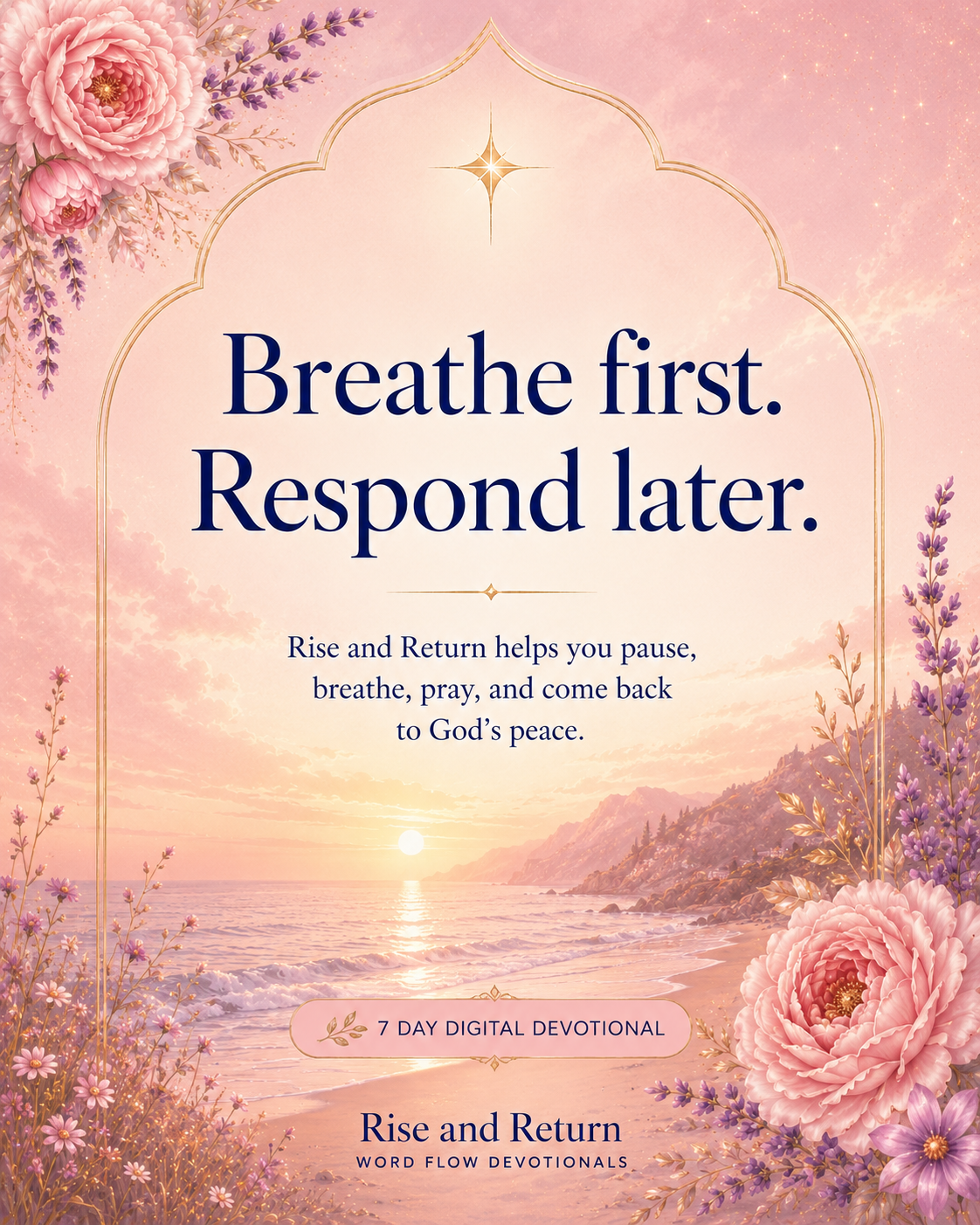 Rise and Return - Word Flow Breathing Devotional 7 Card Deck includes Free RENEWED E-book