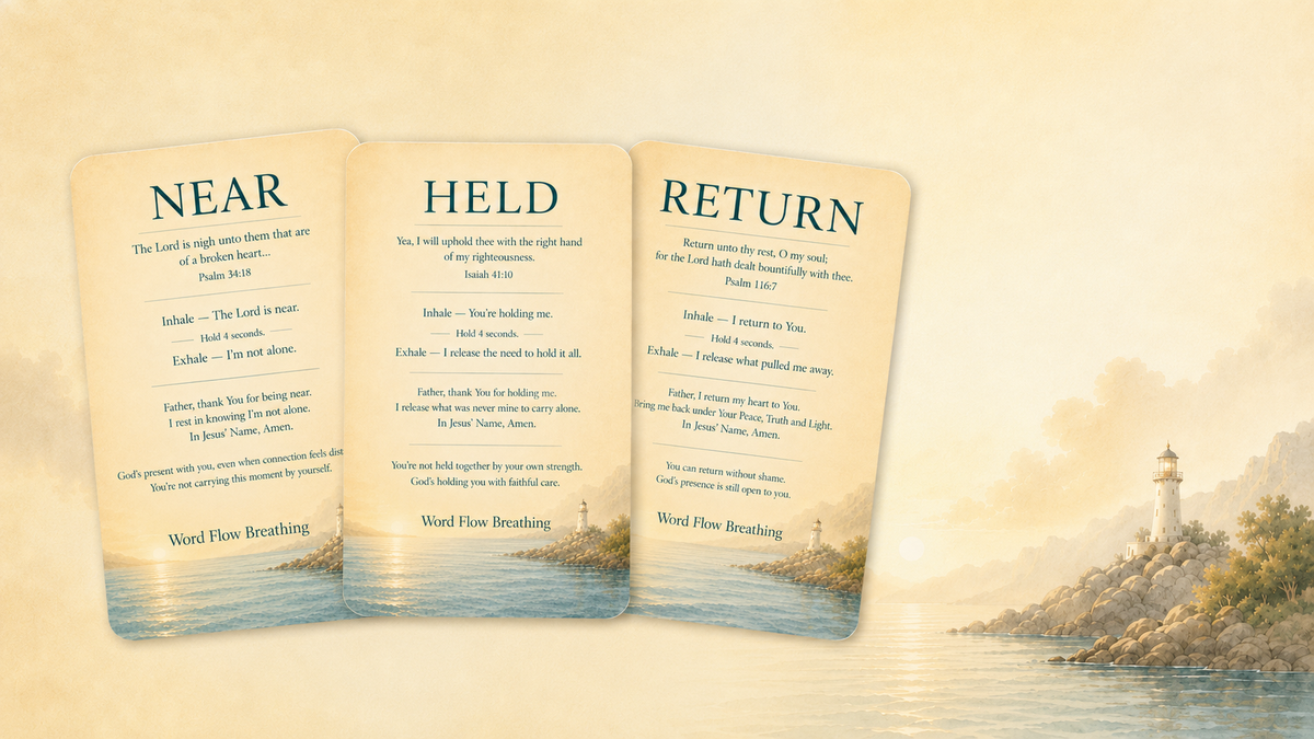 Word Flow Breathing Cards download preview