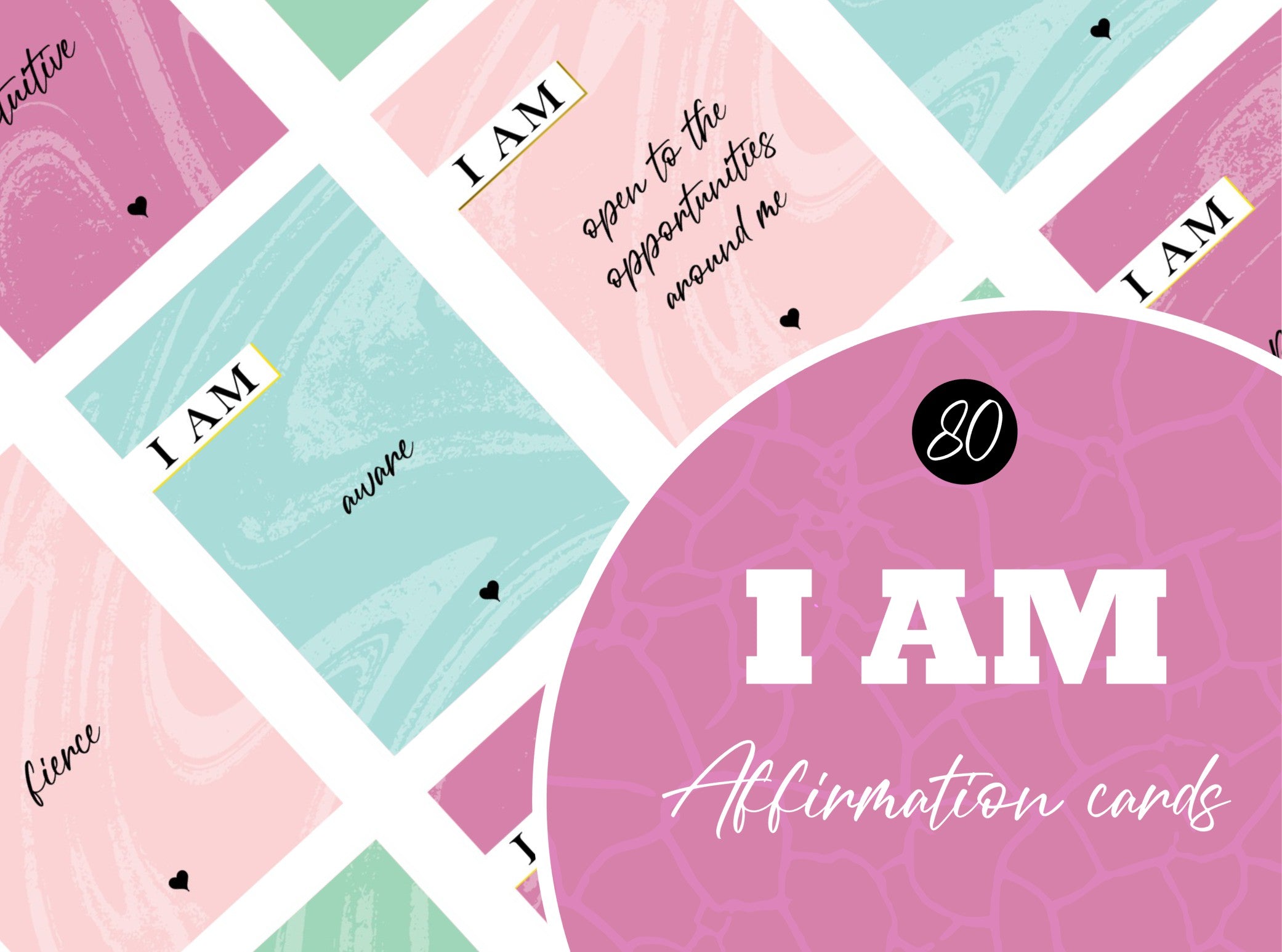 Affirmation Cards - instant download