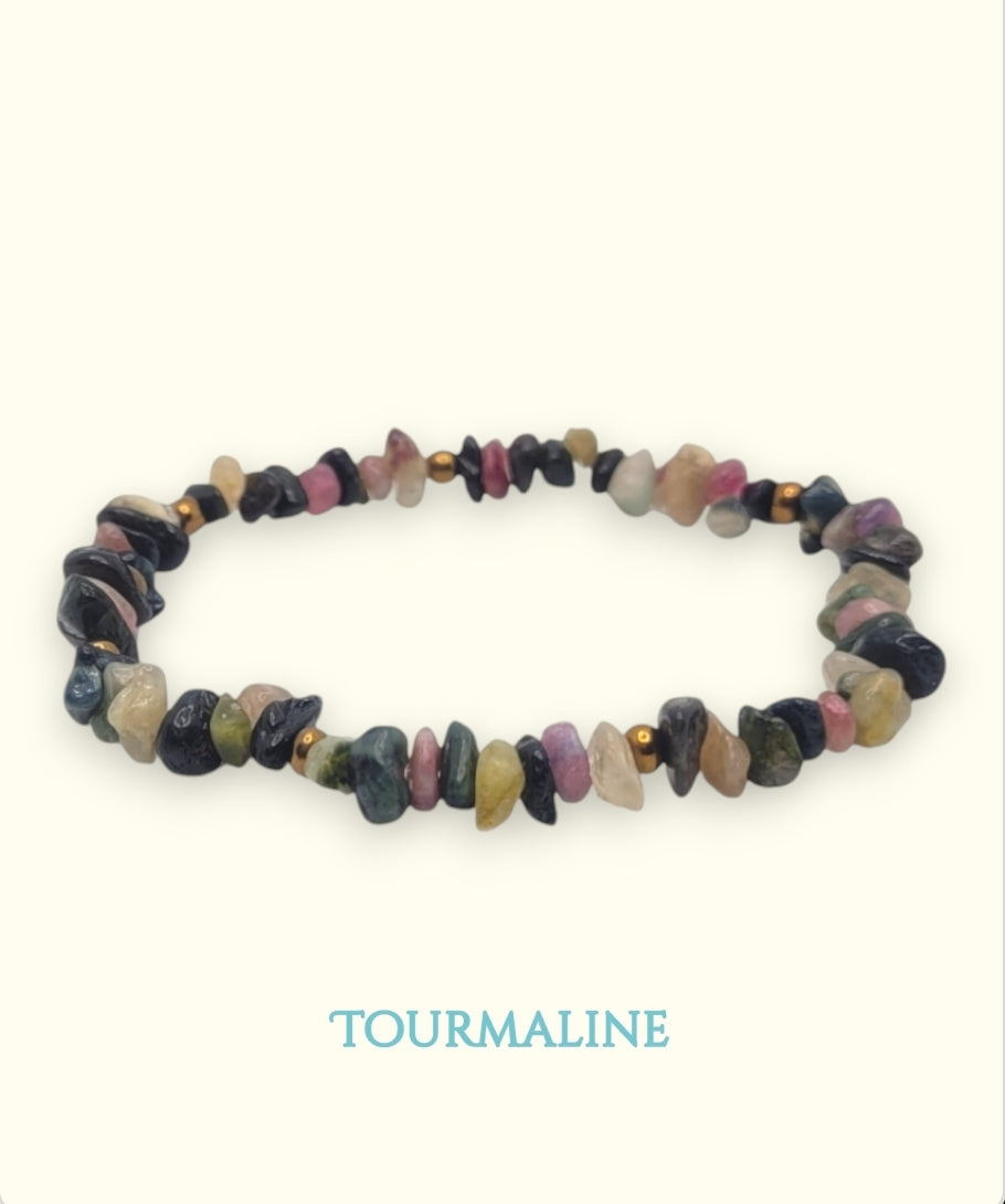 Tourmaline beaded bracelet
