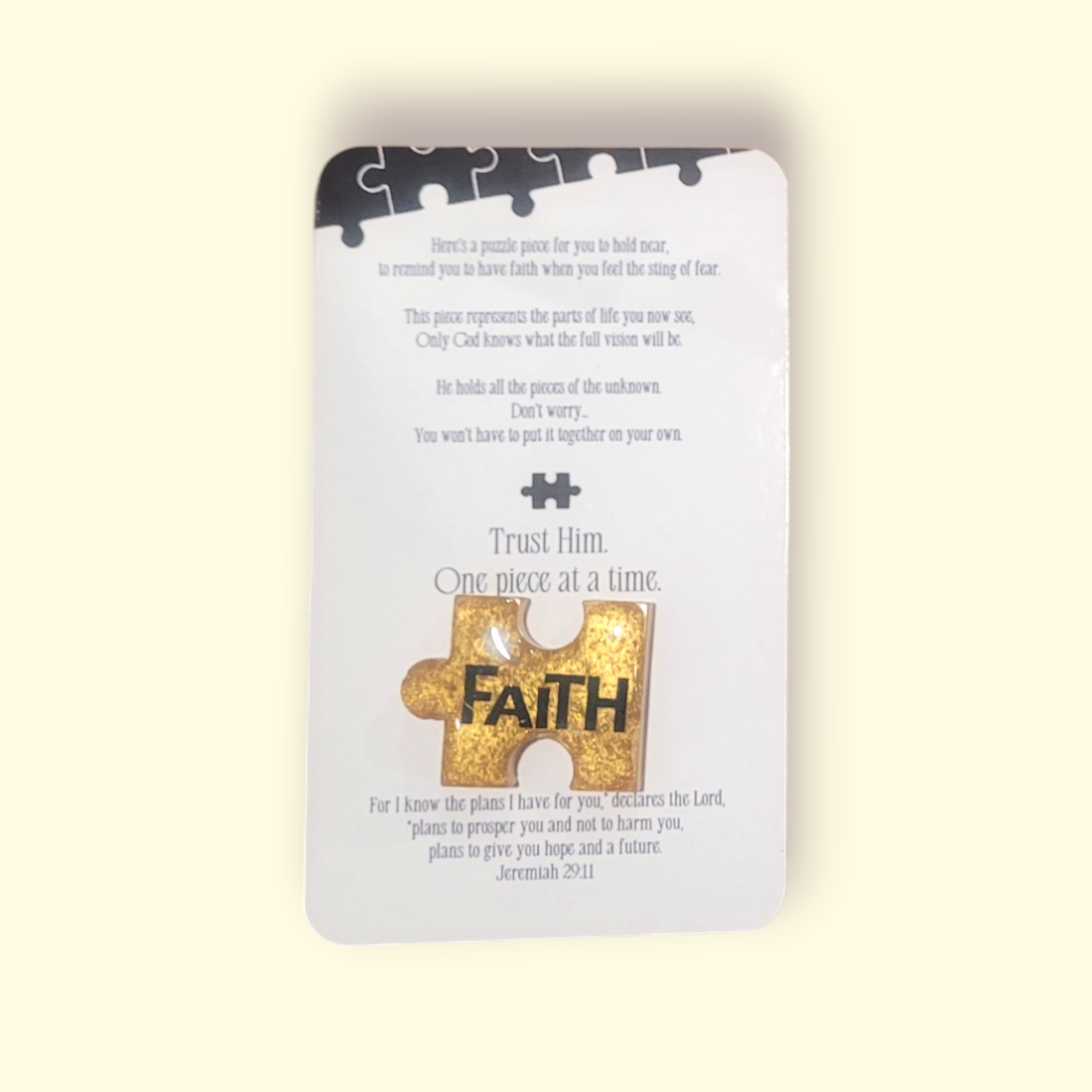 Trust Puzzle Piece Heart Hug, Encouraging Heart Hug, Heart Pocket Hugs