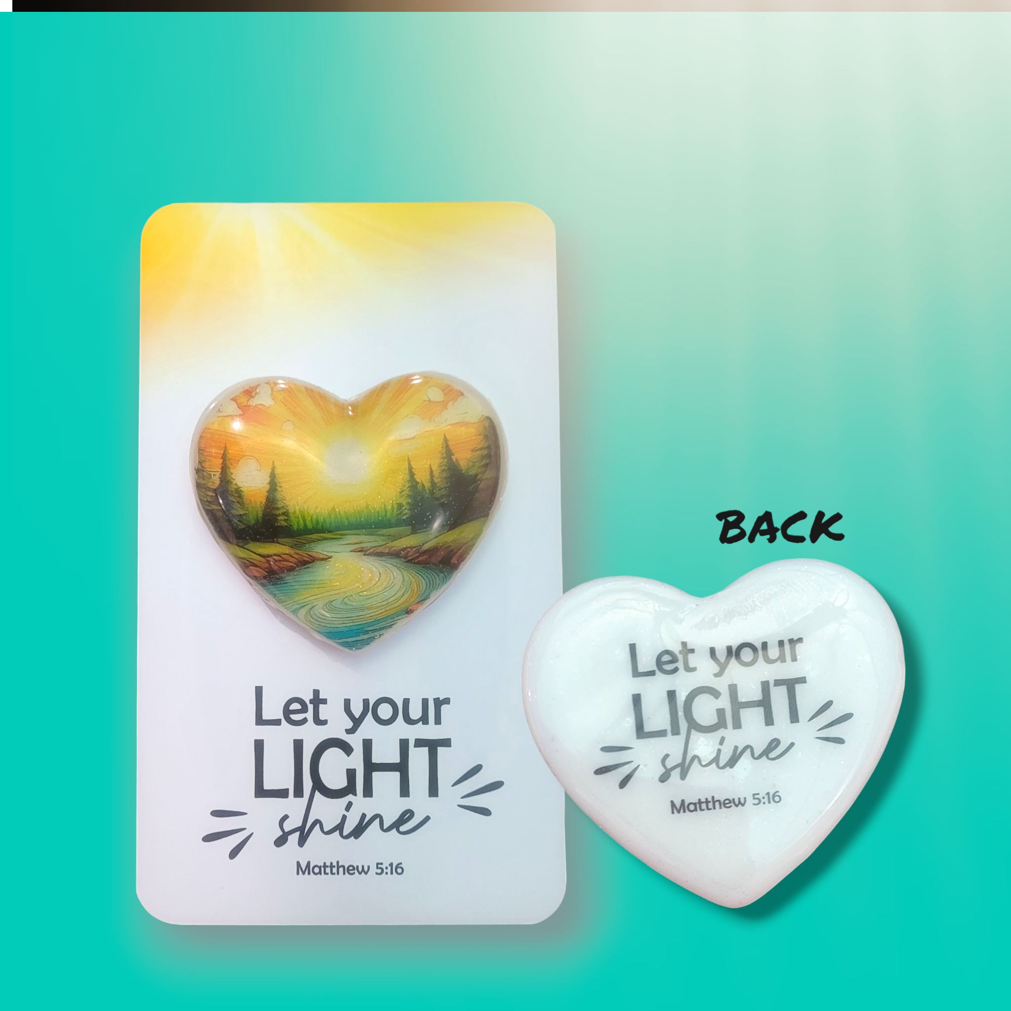 Sunshine Heart Hugs, Encouraging Heart Hug, Heart Pocket Hugs